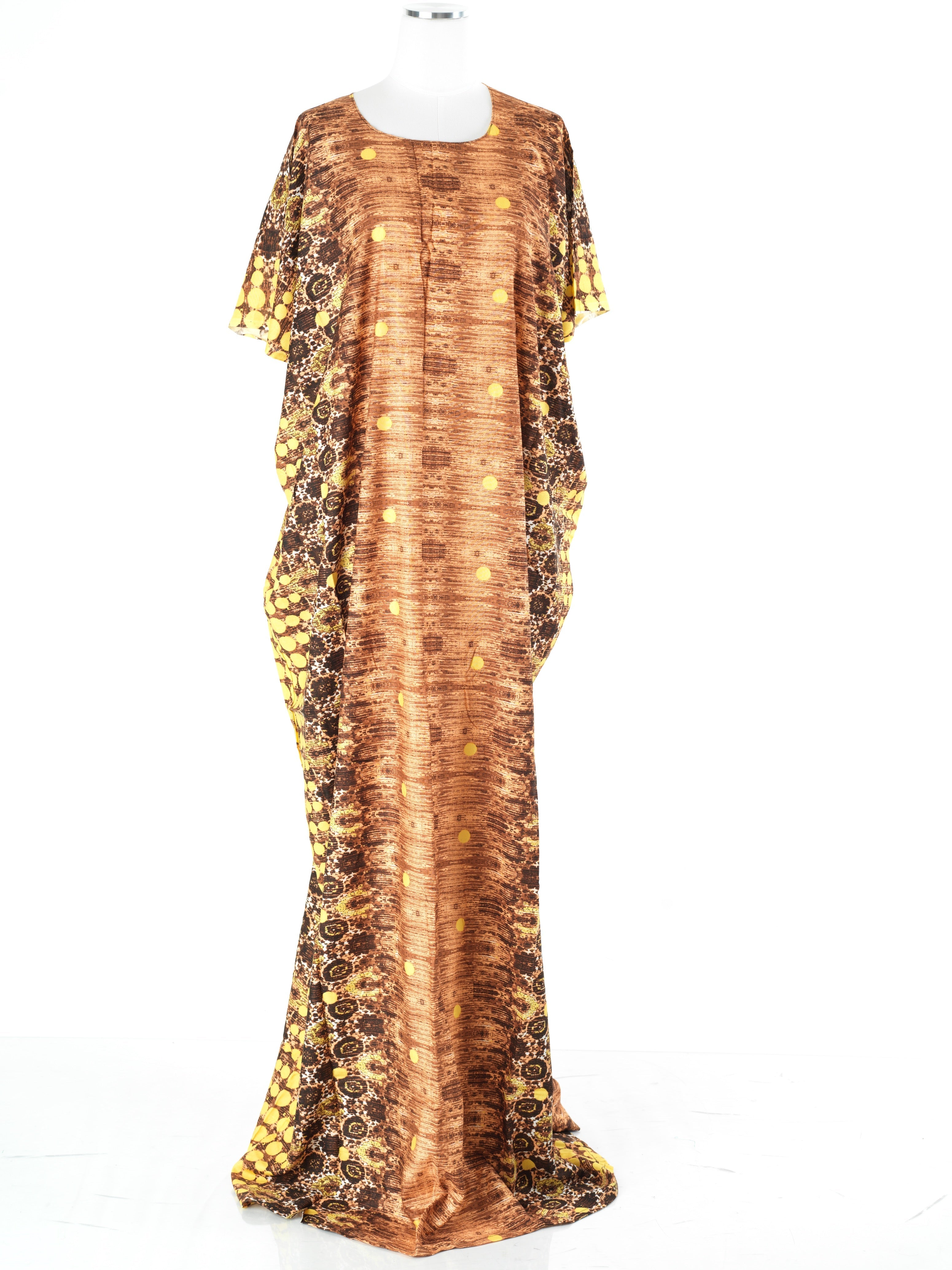 Sondra Saffron Print Maxi Dress