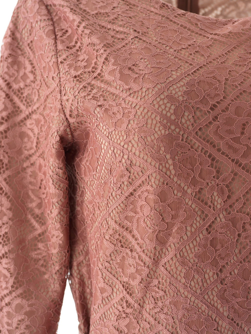 Gemma Mauve Lace-Detail Jumpsuit