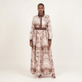 Hattie Snake Snakeskin-Print Maxi Dress