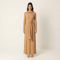Blakelee Tan Ribbed Bodycon Maxi Dress