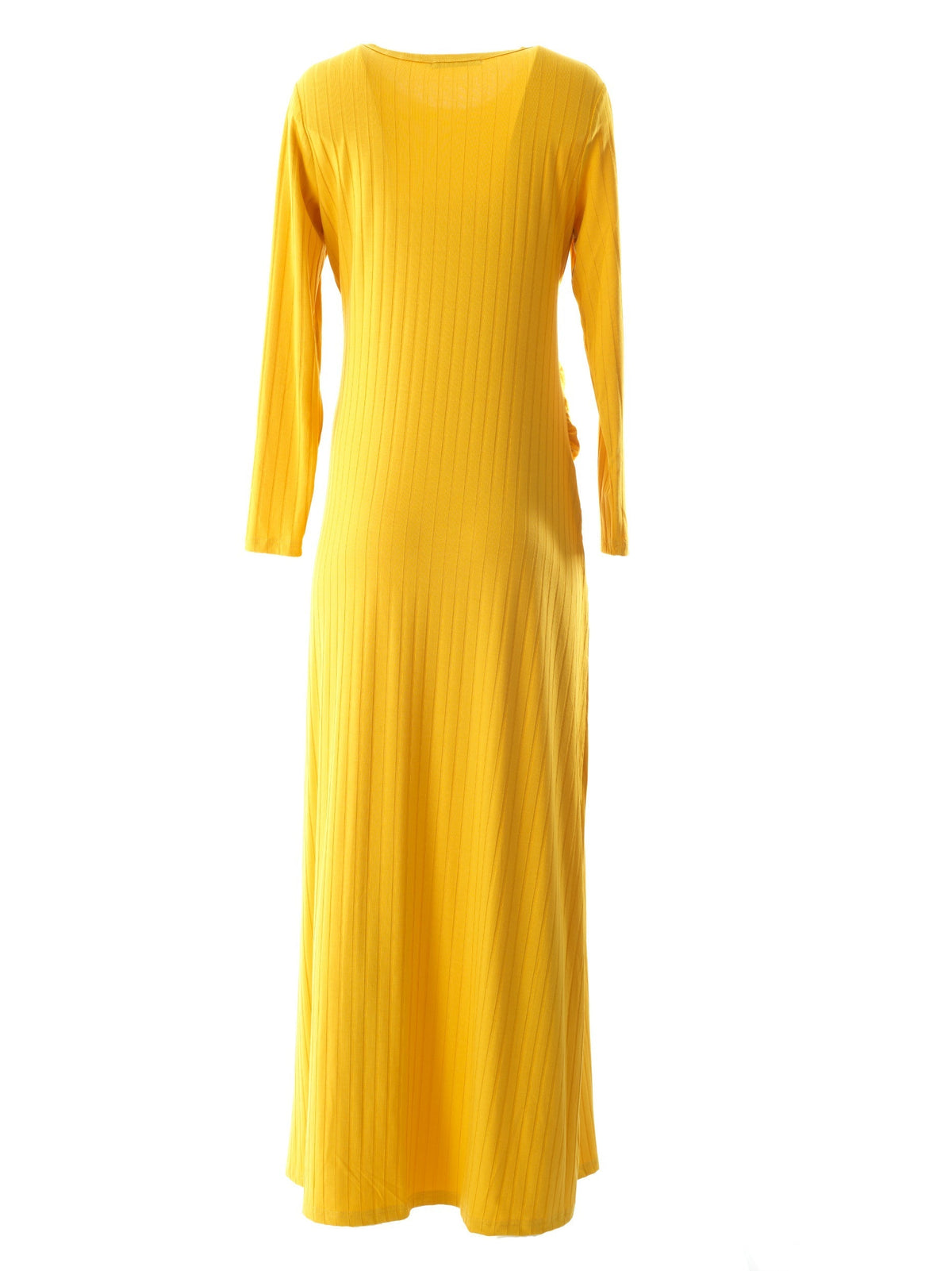 Brixton Yellow Ribbed Knit Maxi Dress