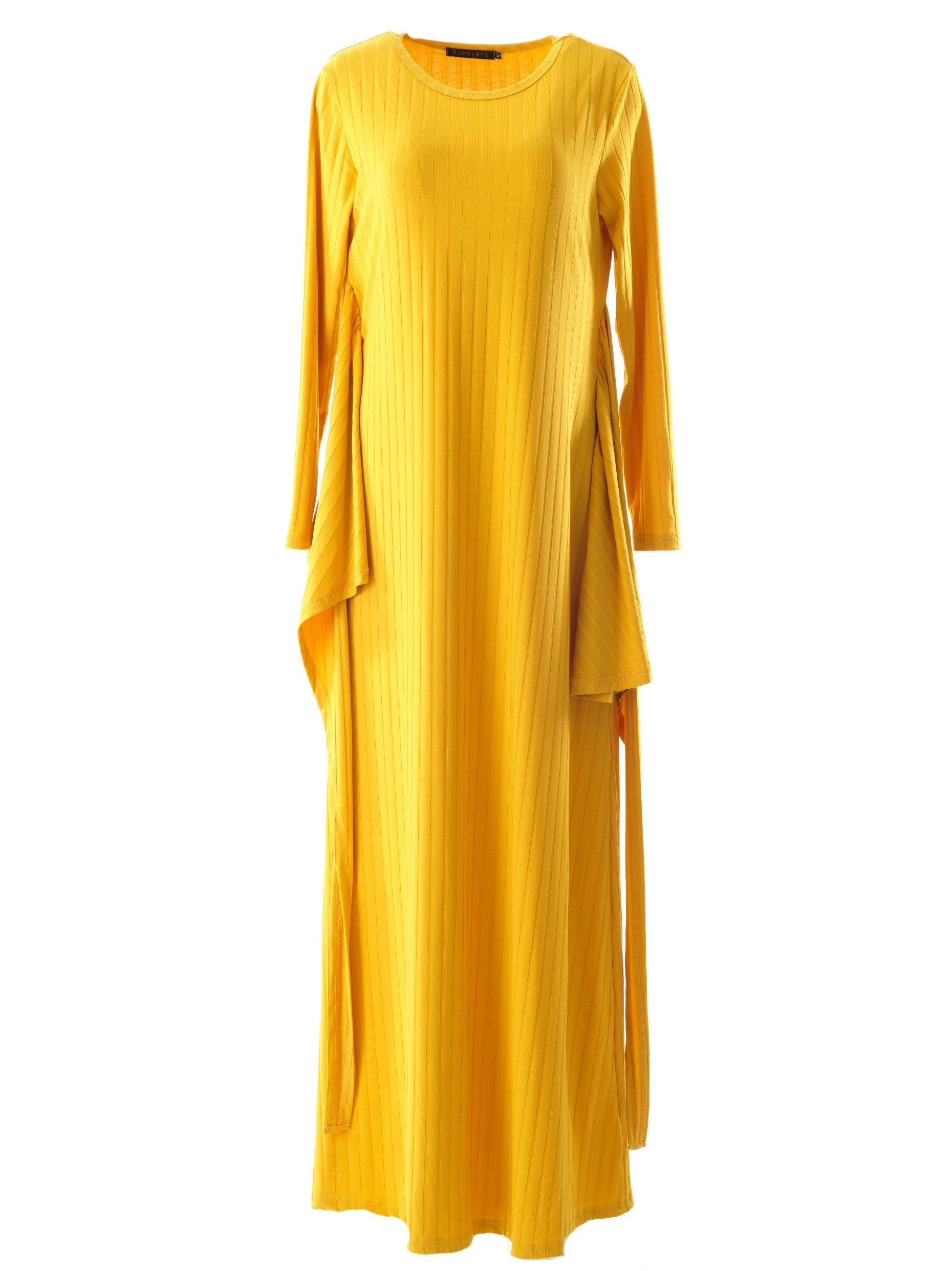 Brixton Yellow Ribbed Knit Maxi Dress