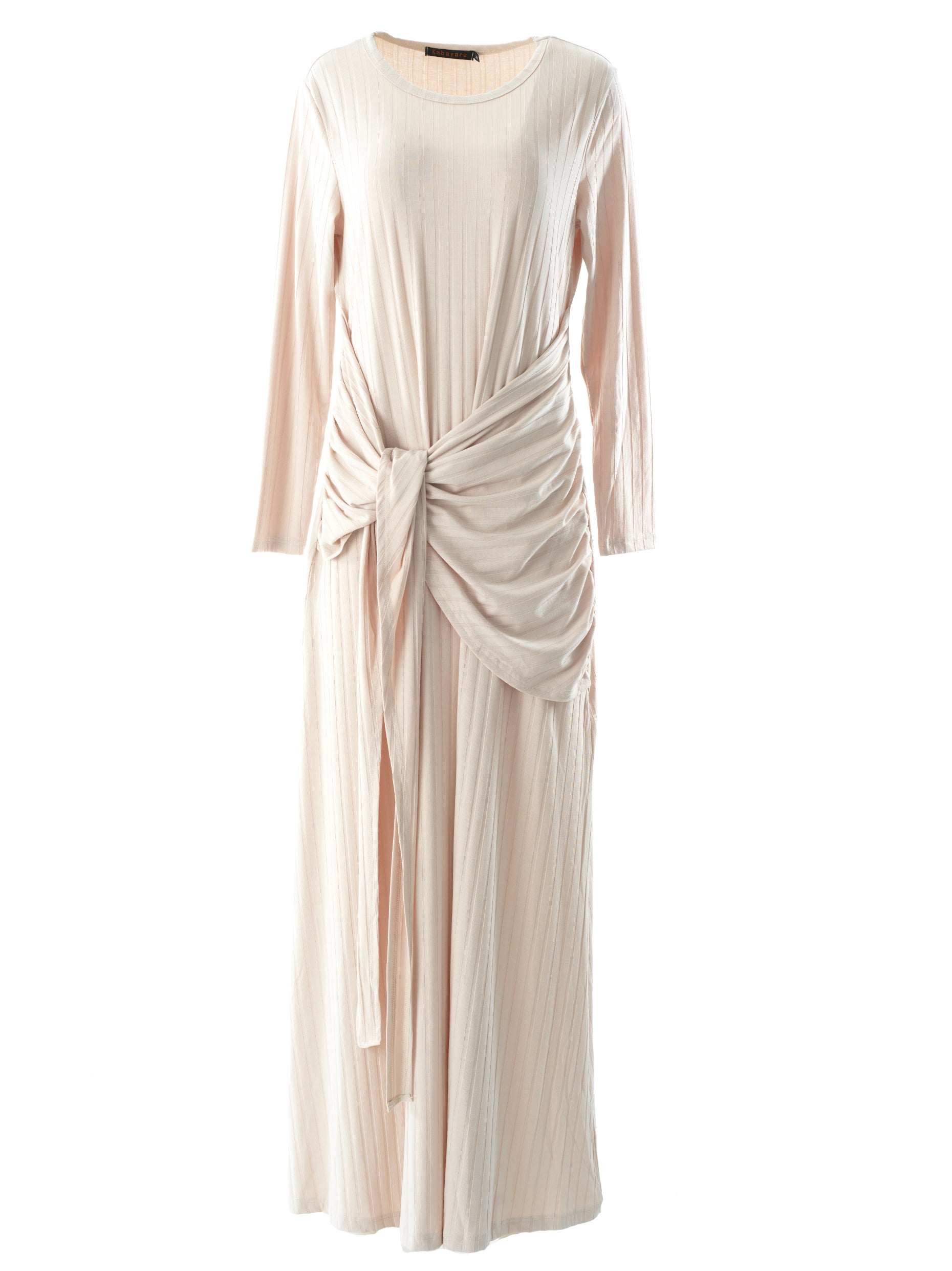 Brixton Cream Ribbed Knit Maxi Dress