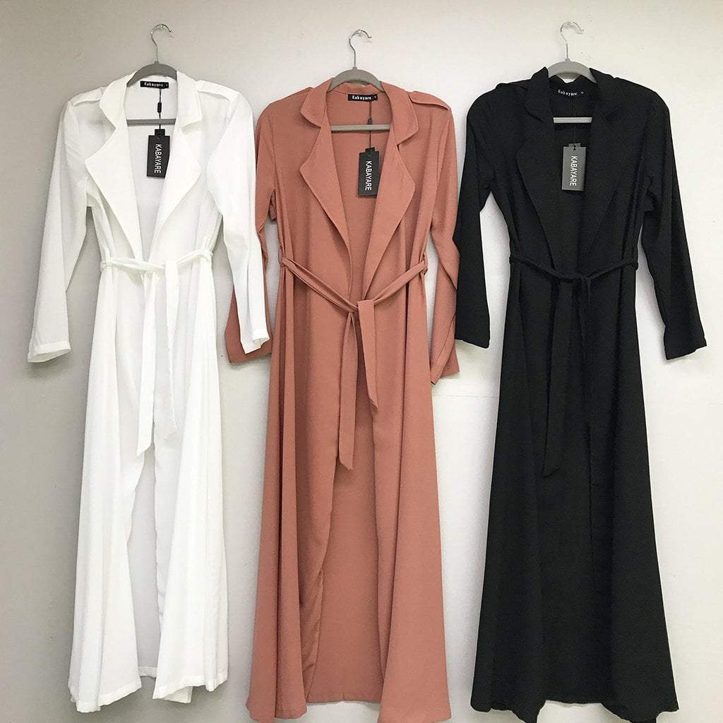 Sailor Dark Orange Chiffon Maxi Trench Coat