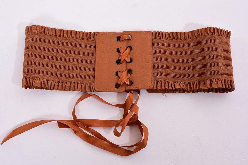 Freya Tan Elastic Waist Belt