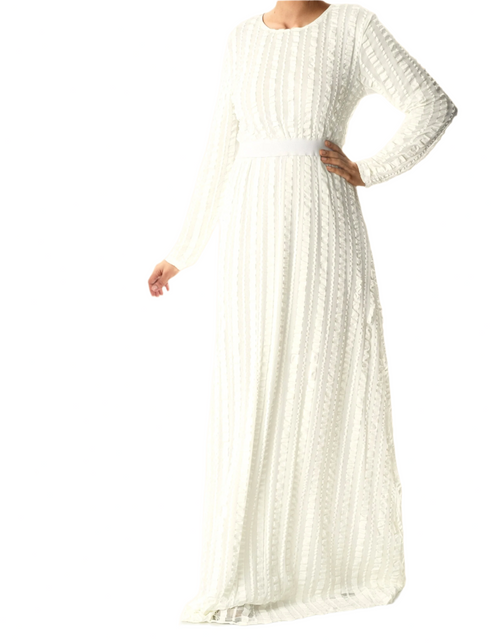 Brooklyn White Ruffle-Tier Maxi Dress
