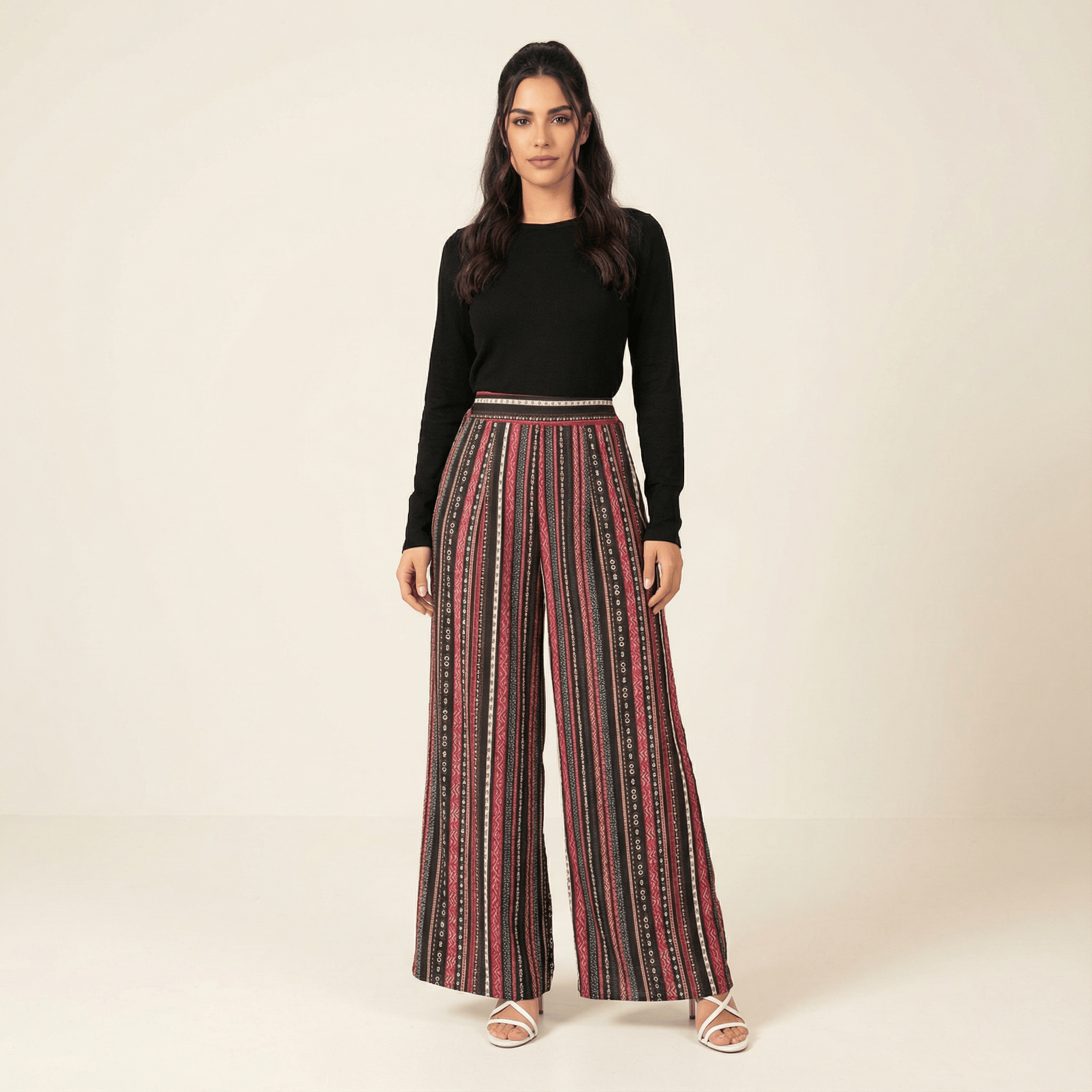 Blythe Tribal Print Palazzo Trousers