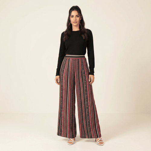 Blythe Tribal Print Palazzo Trousers
