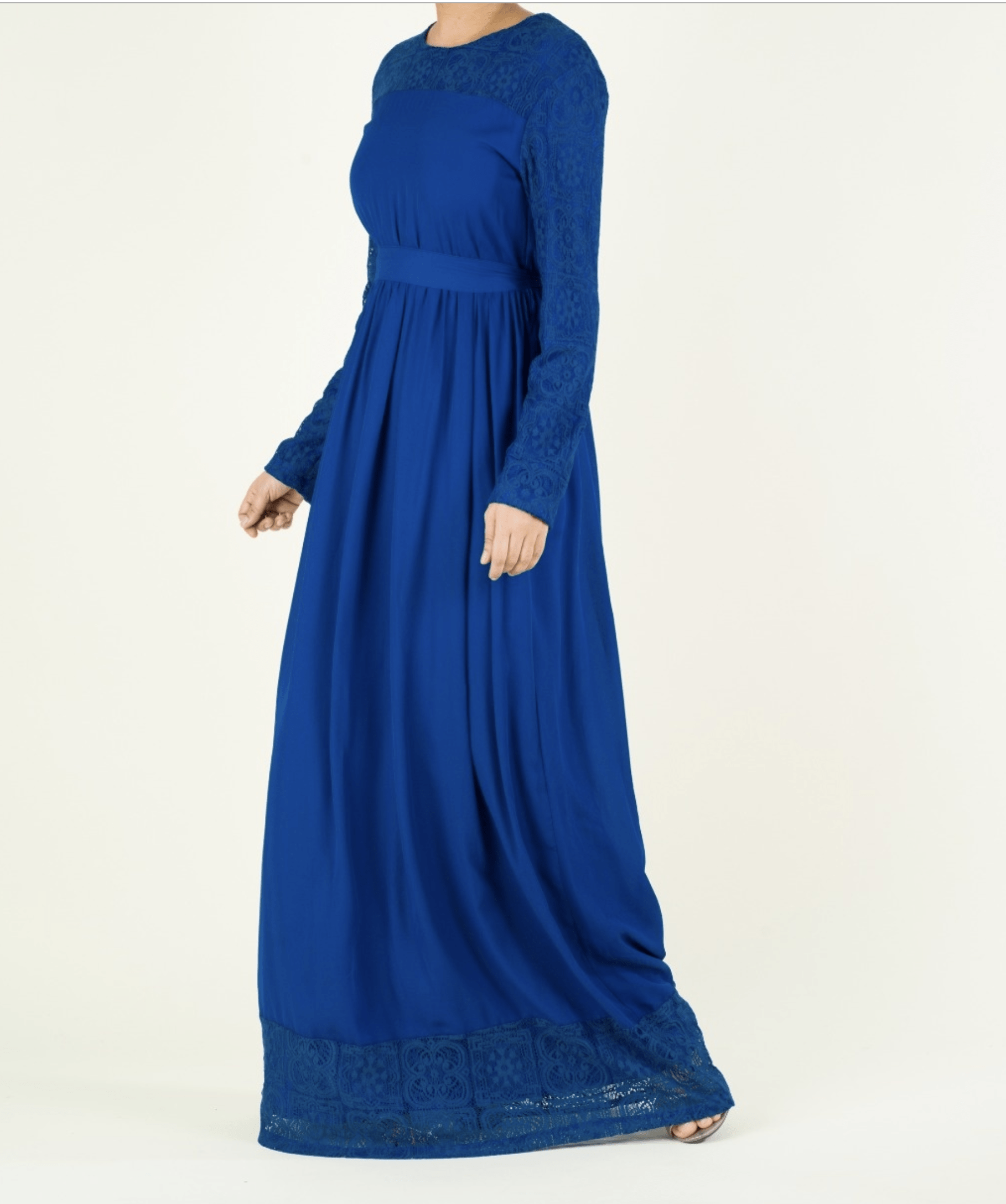 London Blue Chiffon Gown