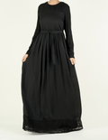 London Black Chiffon Gown