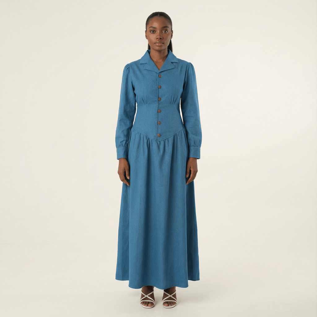 Charlotte Soft-wash Denim Maxi Dress
