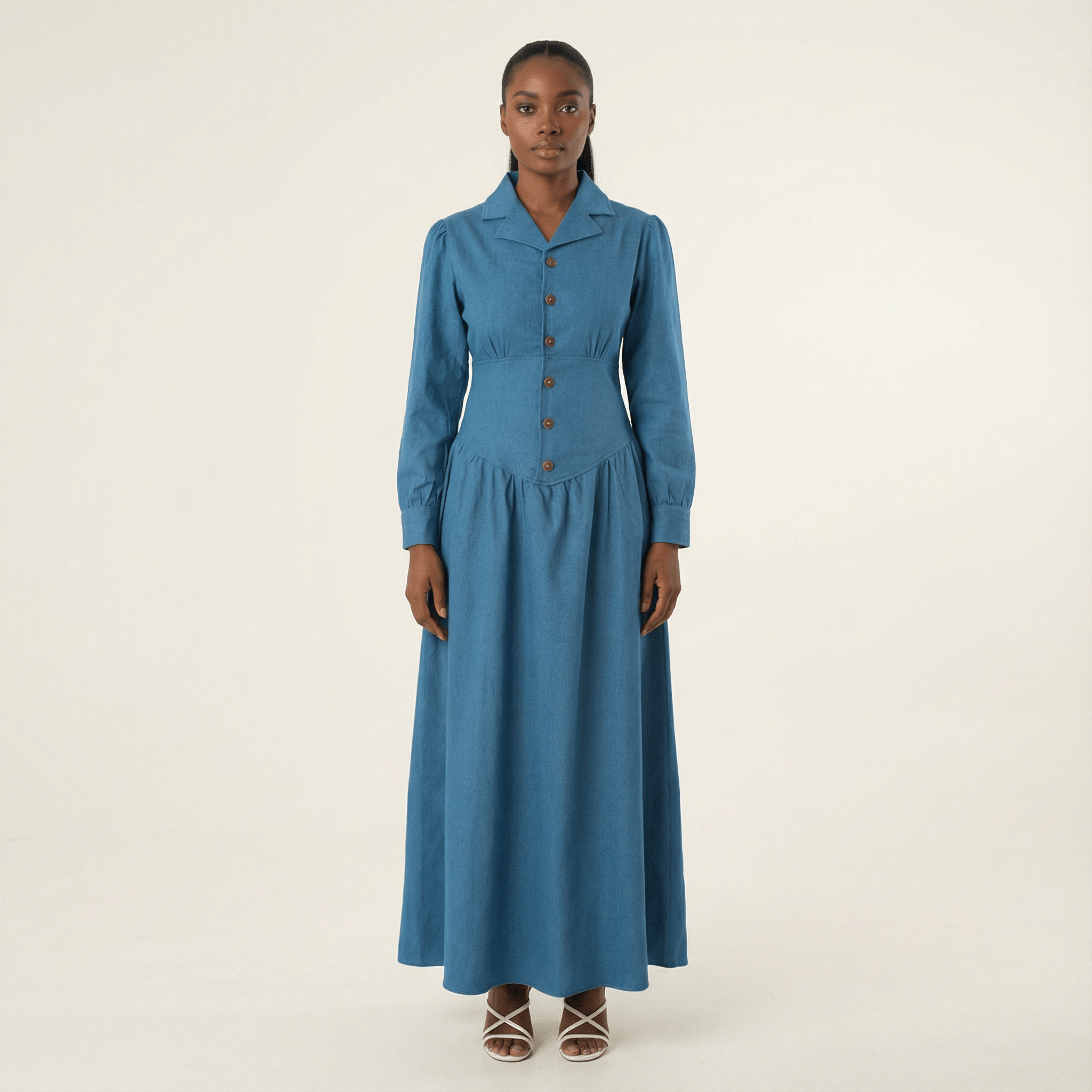 Charlotte Soft-wash Denim Maxi Dress