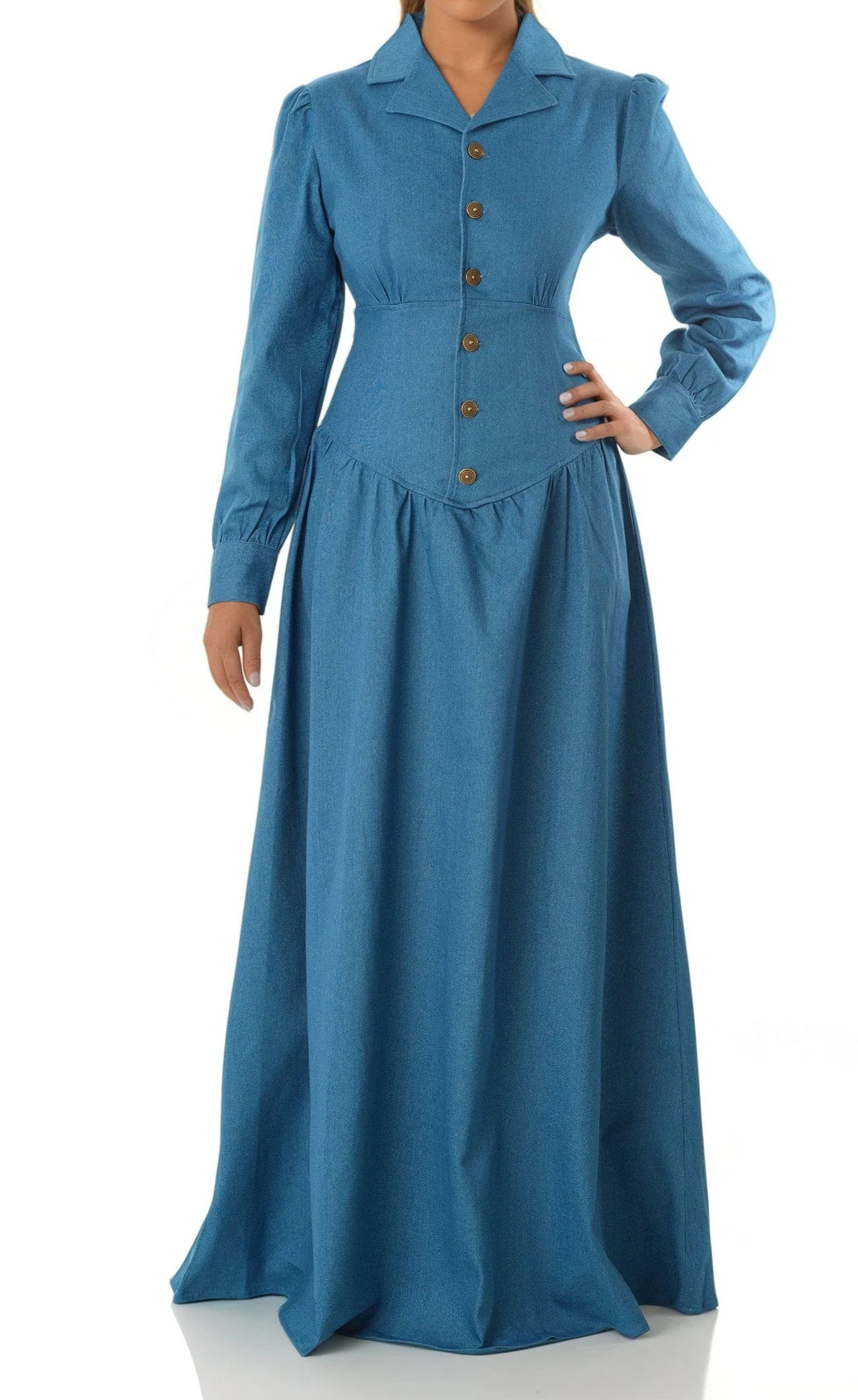 Charlotte Soft-wash Denim Maxi Dress
