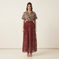 Arabella Blush Floral Lace Maxi Skirt