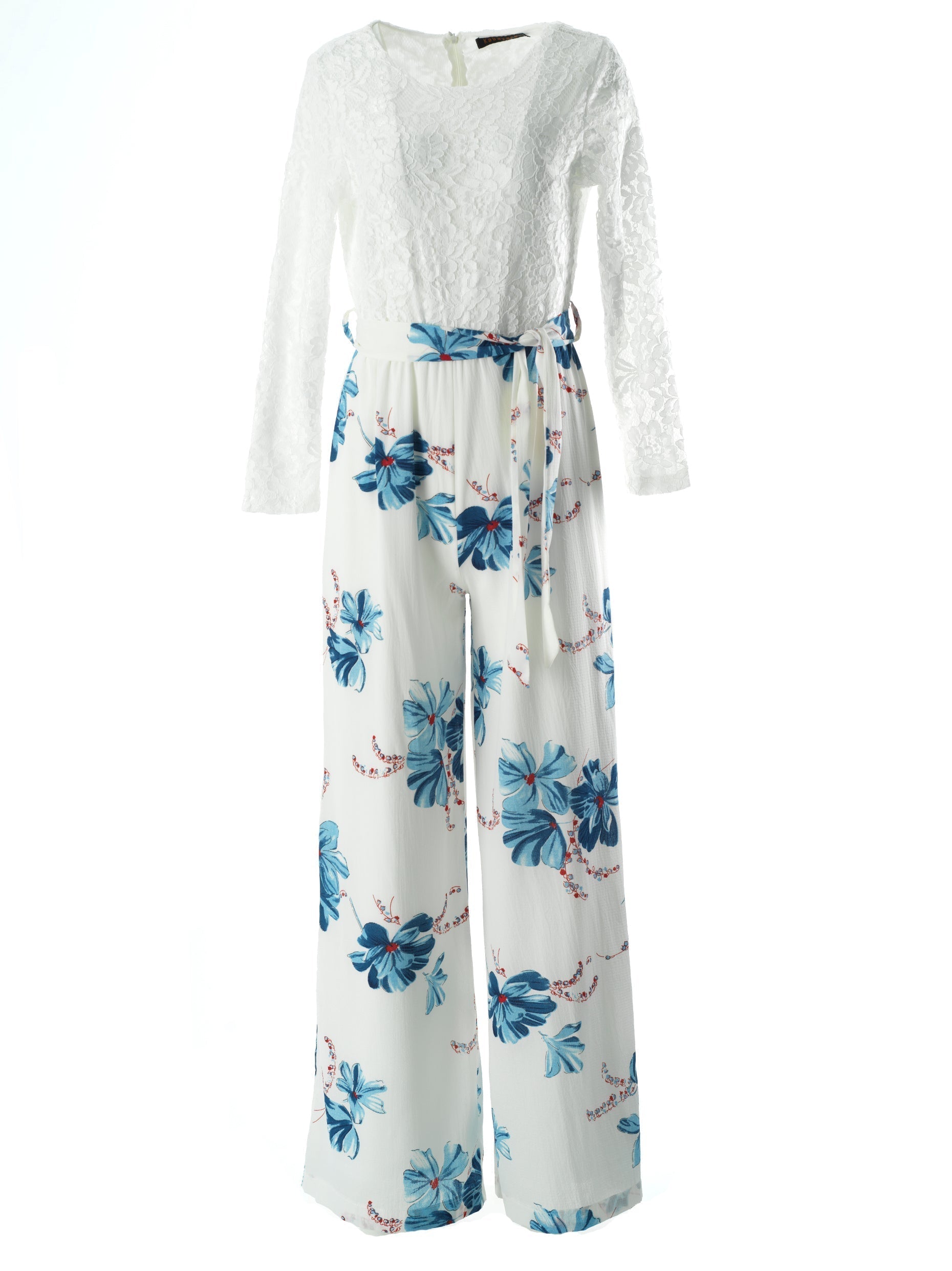 Blair White Floral Jumpsuit