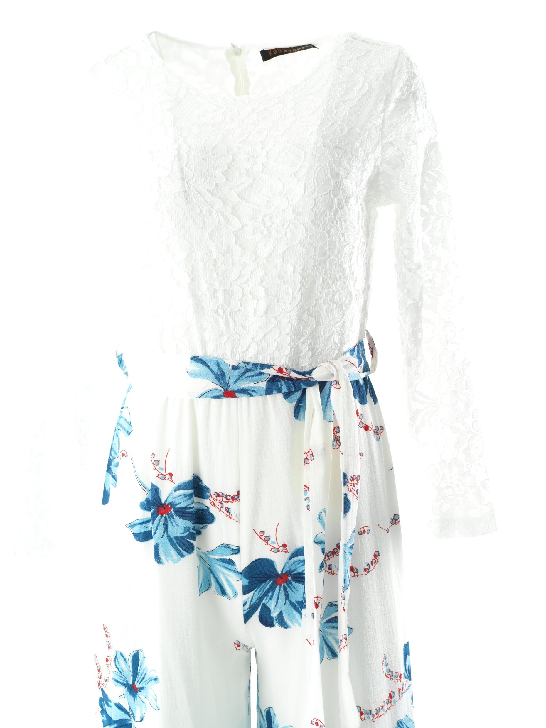 Blair White Floral Jumpsuit
