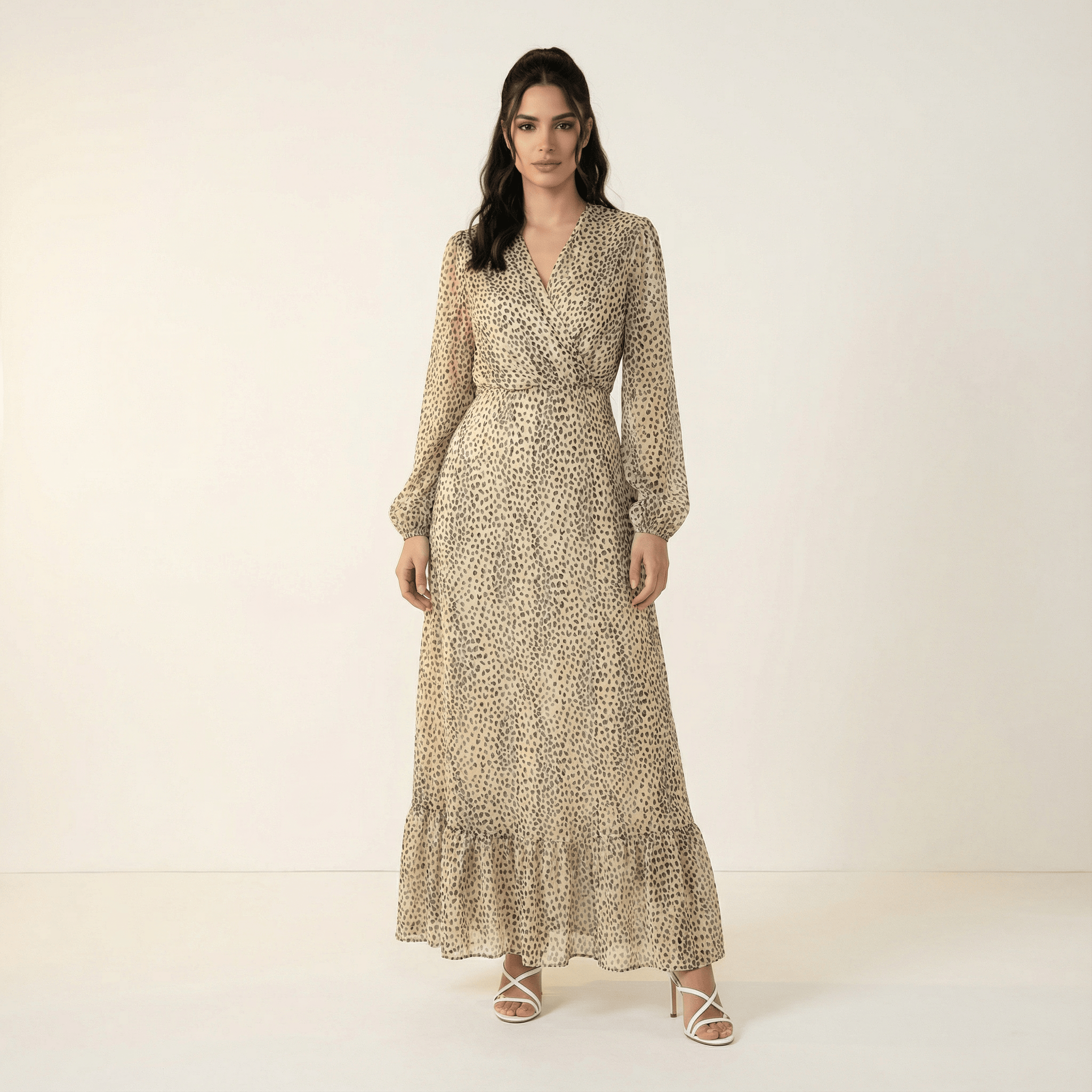 Sunday Wild Cheetah-Print Maxi Dress