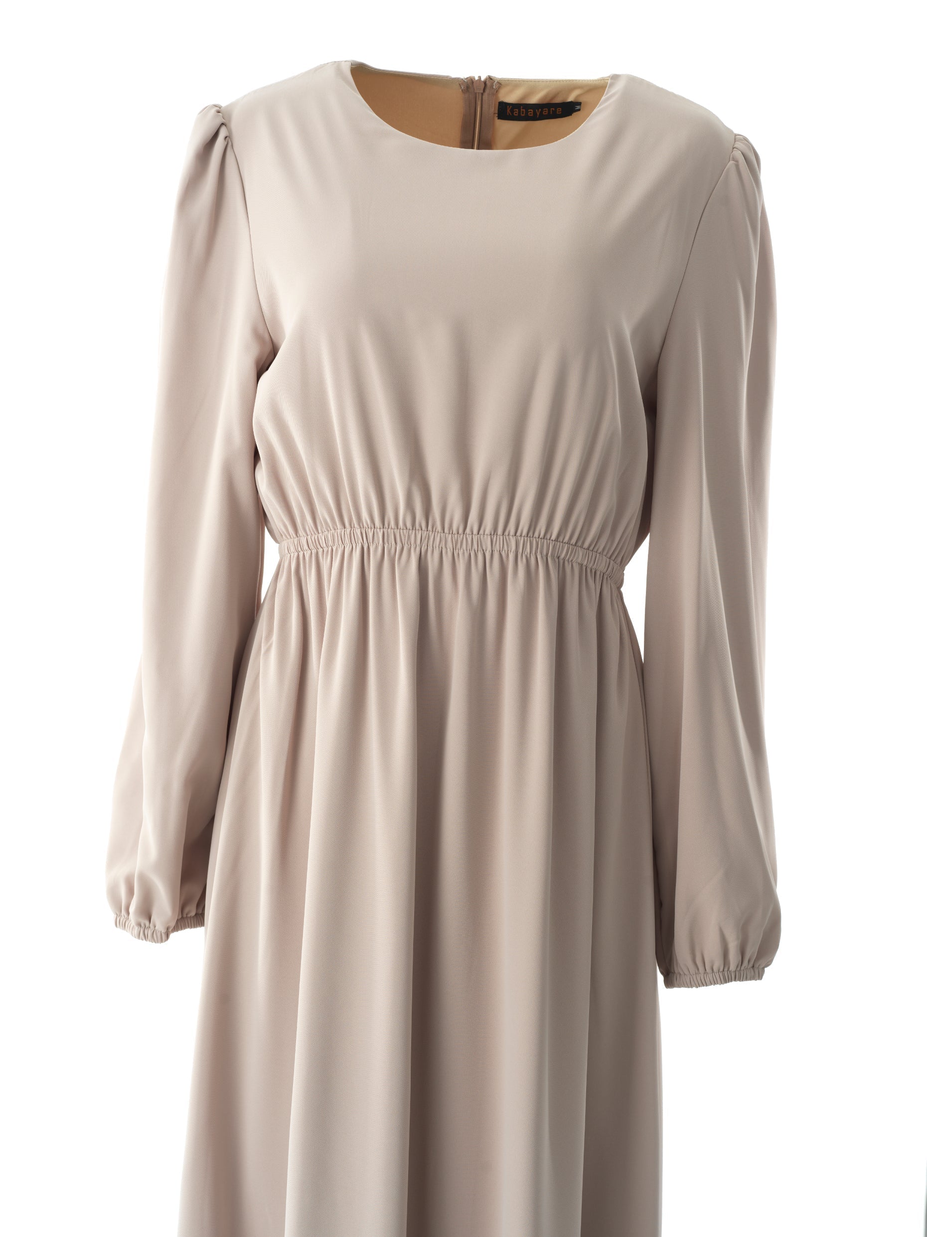 Crosby Pearl Nude Belted Maxi Dress