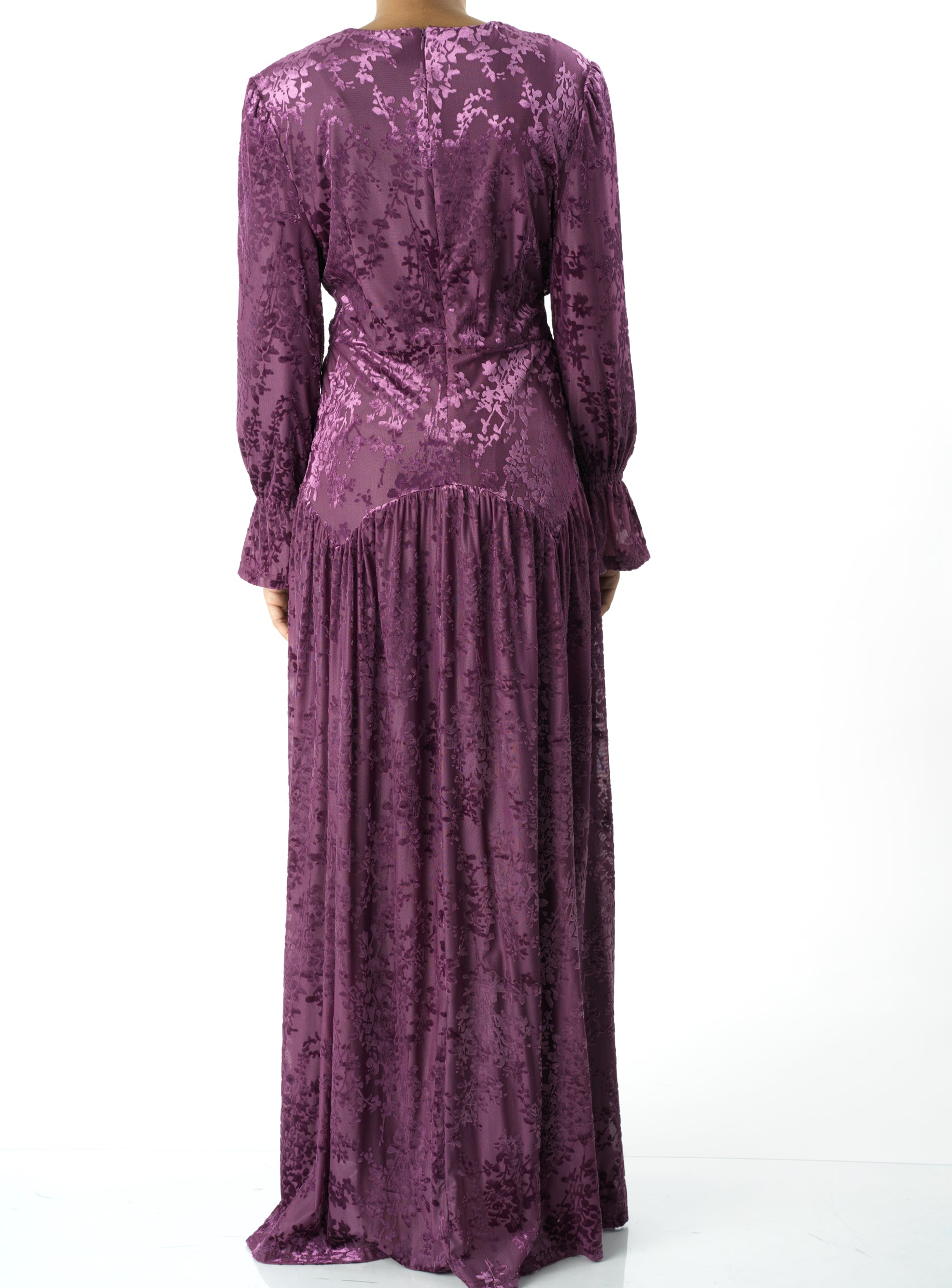 Ellette Zaria Velvet Burnout Maxi Dress