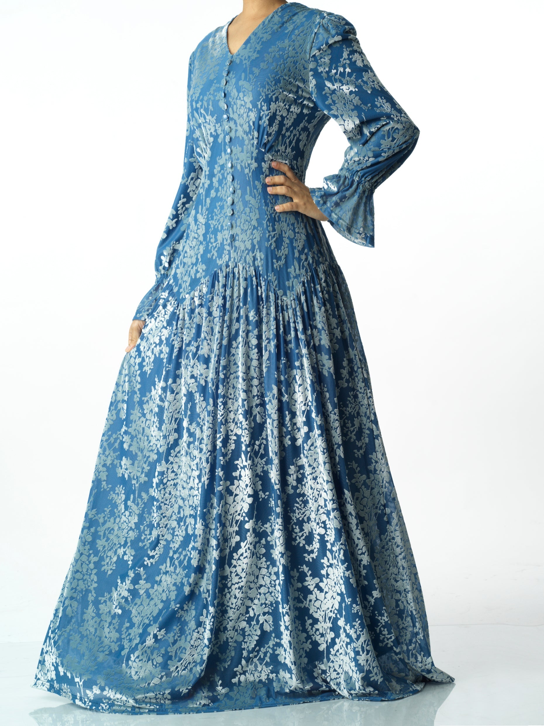 Ellowyn Zaria Velvet Burnout Maxi Dress