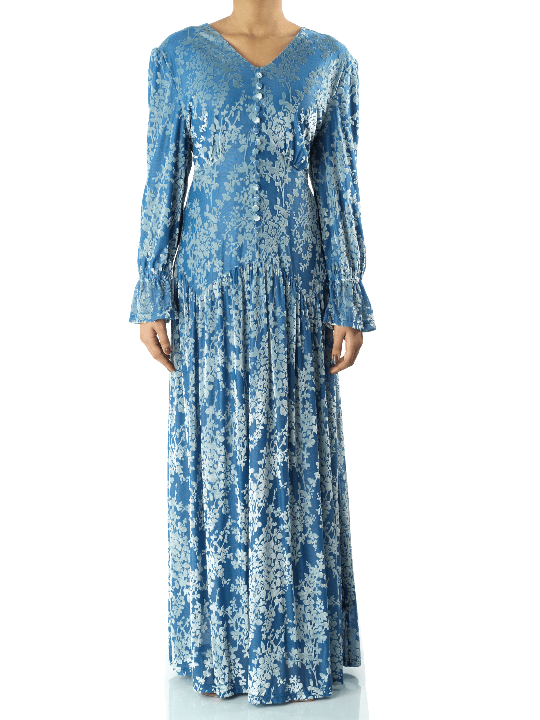 Ellowyn Zaria Velvet Burnout Maxi Dress