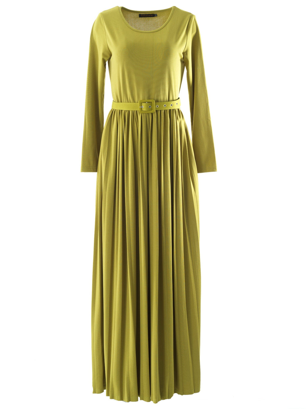 Coralie Zaytoon Pleated Ponte Maxi Dress