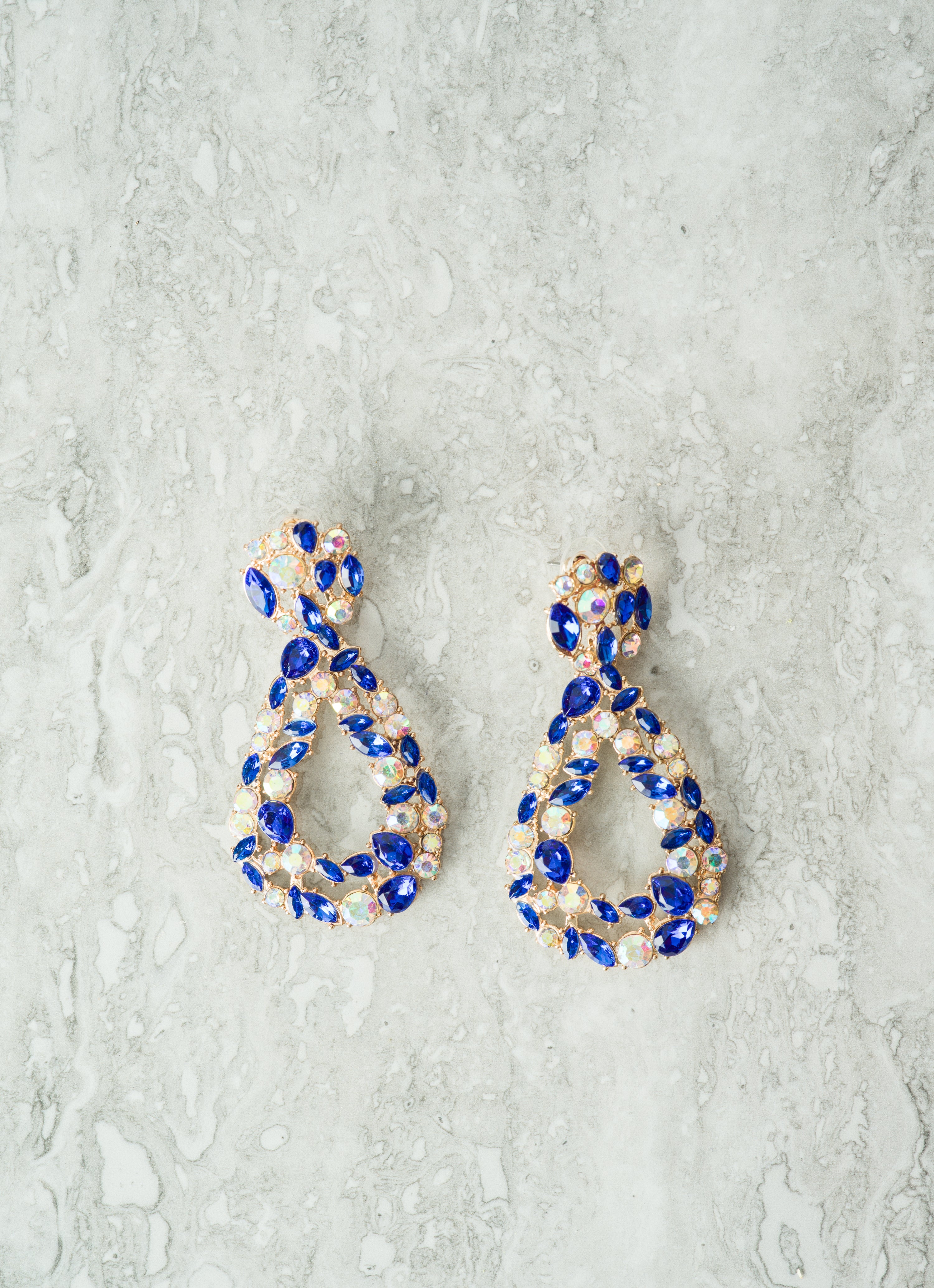 Kensington Blue Statement Earrings